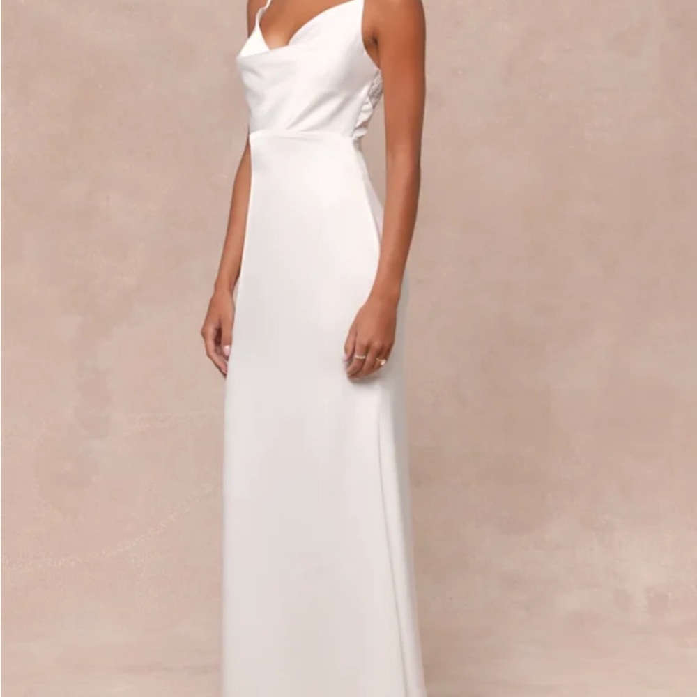 White wedding dress